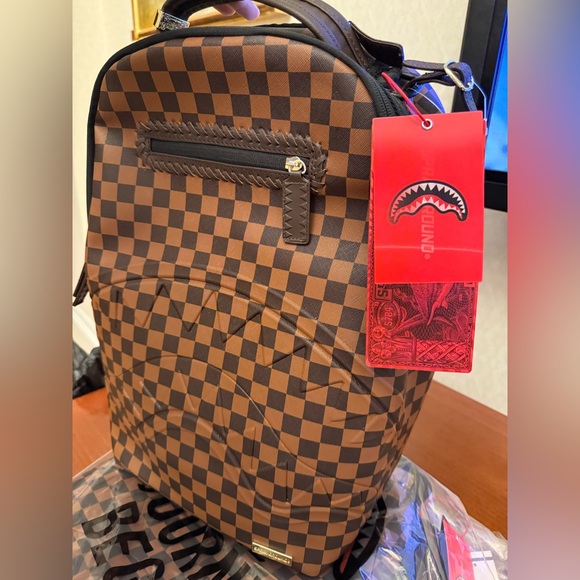 Sprayground - Core Embossed Check Backpack - Picture 4 of 5